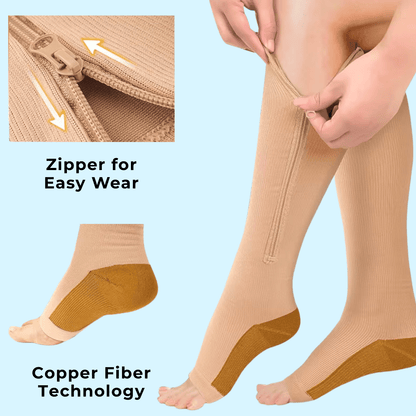 Zip Compression Socks